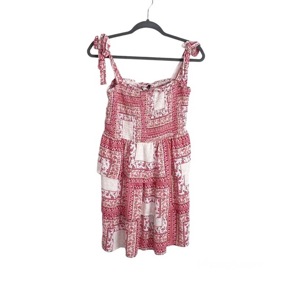 American Eagle Tie Shoulder Tunic Mini Dress Large - Picture 7 of 7